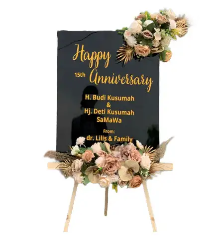 Papan Bunga Akrilik Venue Pernikahan Jakarta